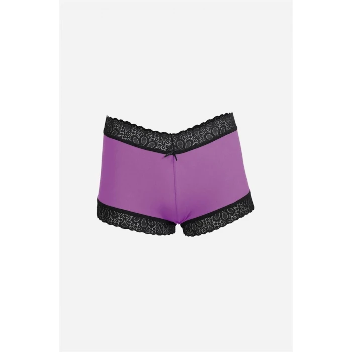 ieg ™ Kadın Pamuklu 2li Boxer Mor