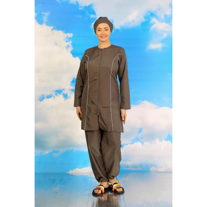 ieg ™ Kadın Tam Tesettür Füme Mayo