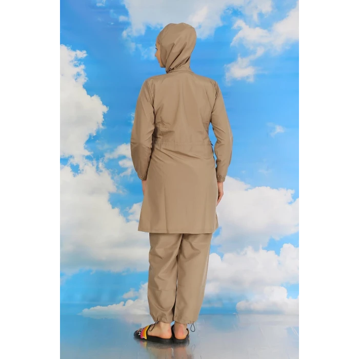 ieg ™ Kadın Tam Tesettür Mayo Bej
