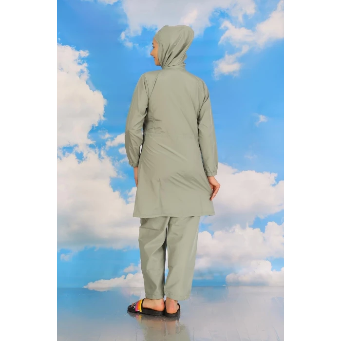 ieg ™ Kadın Tam Tesettür Mayo Su Yeşili