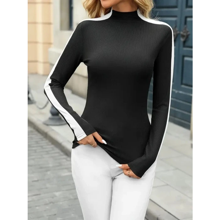 ieg™ Kadın Uzun Kollu Balıkçı Yaka Kaşkorse Bluz