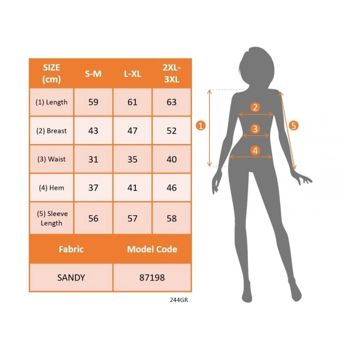 ieg™ Kadın Uzun Kollu Derin V Yakalı önden Büzgülü Sandy Bluz