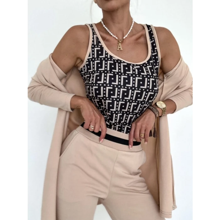 ieg™ Kadın Uzun Kollu Krep üçlü Takım