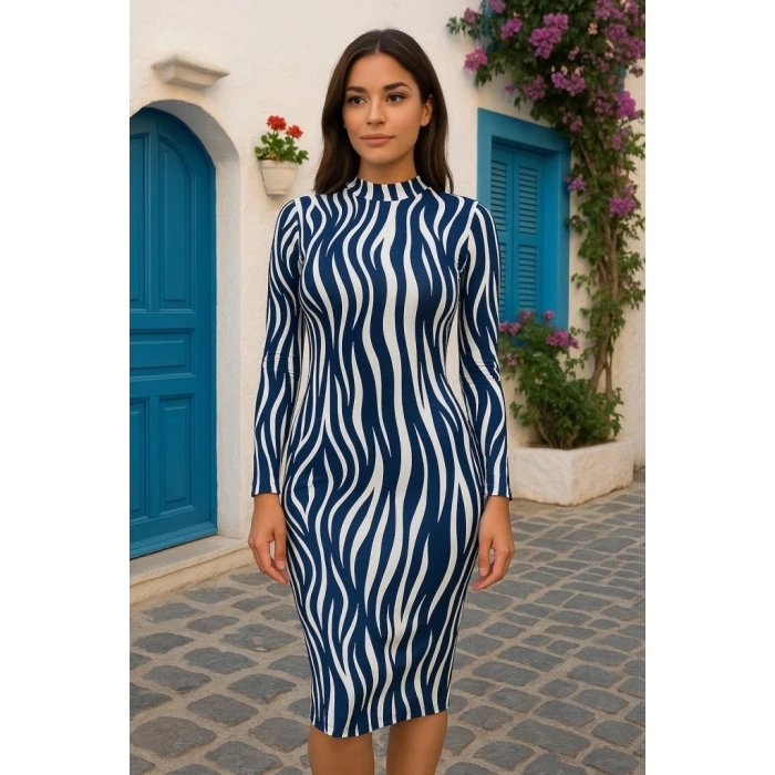 ieg™ Kadın Uzun Kollu Mikro Midi Elbise