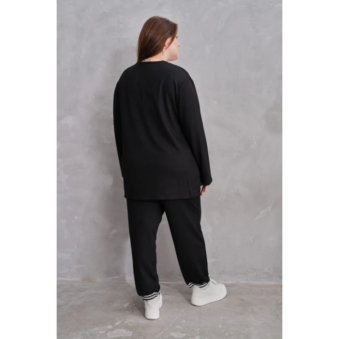 ieg™ Kadın Yeni Sezon Uzun Kollu Ribana Detay Ikili Takım