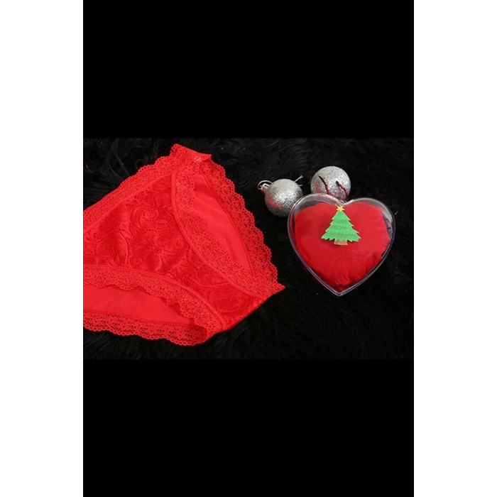 ieg ™ Kadın Yılbaşı Kırmızı Slip