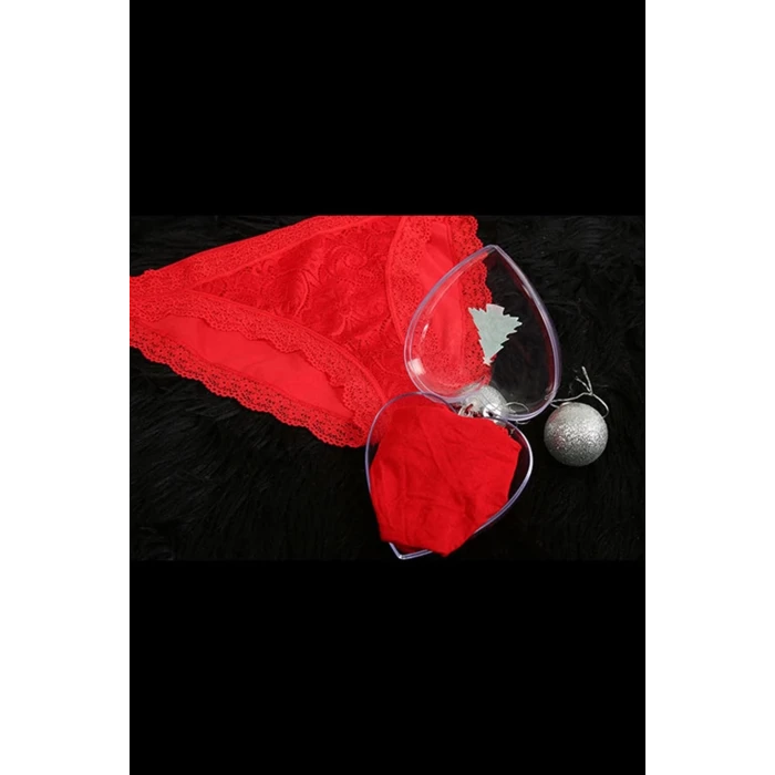 ieg ™ Kadın Yılbaşı Kırmızı Slip