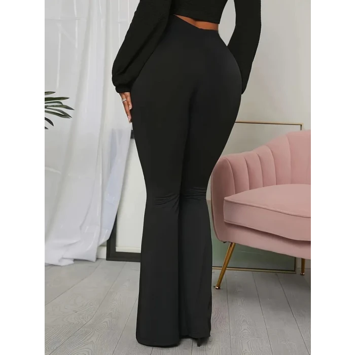 ieg™ Kadın Yüksek Bel Ispanyol Paça Dalgıç Pantolon