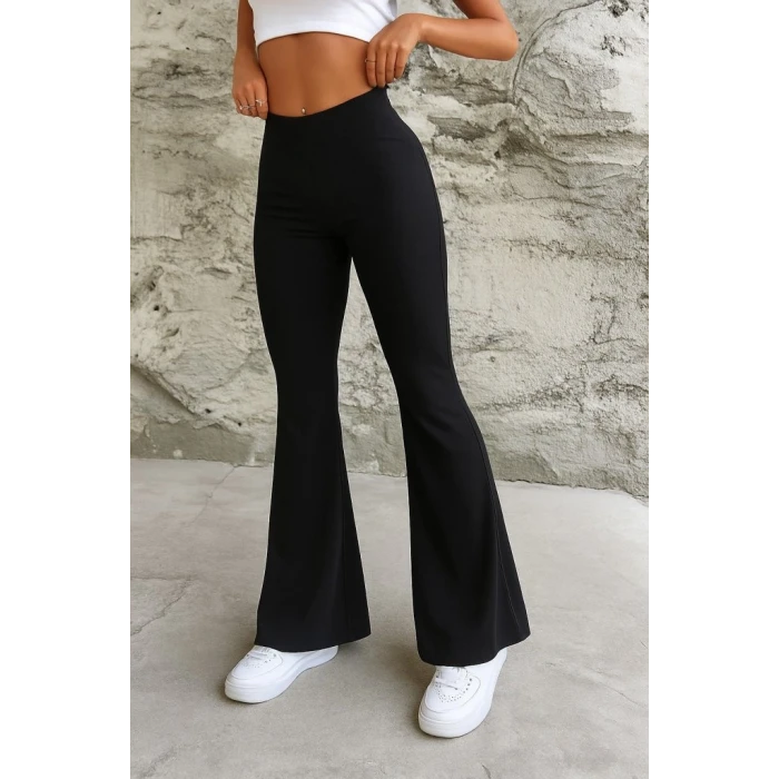 ieg™ Kadın Yüksek Bel Ispanyol Paça Dalgıç Pantolon