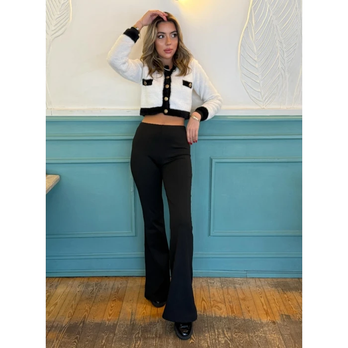 ieg™ Kadın Yüksek Bel Ispanyol Paça Dalgıç Pantolon