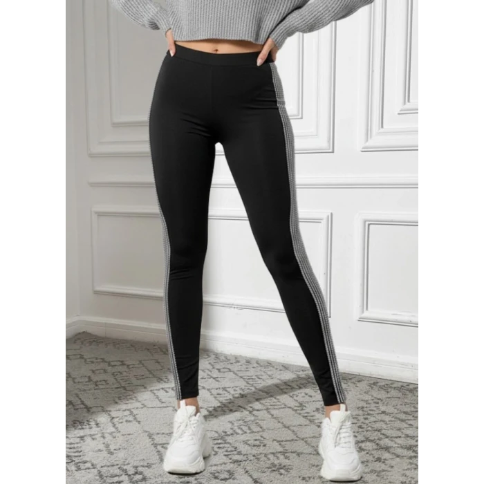 ieg™ Kadın Yüksek Bel Yarı şerit Pul Payetli Dalgıç Tayt