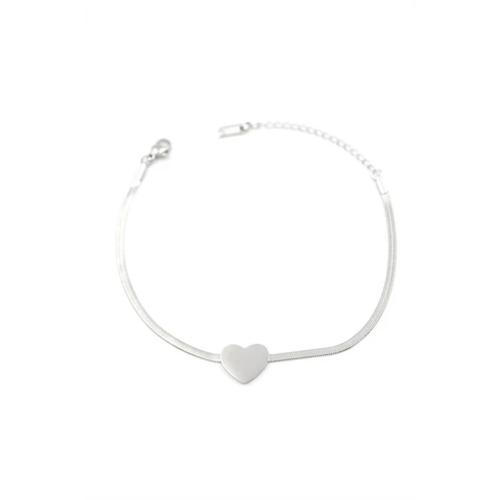 İEG Kalp Bileklik - Gümüş