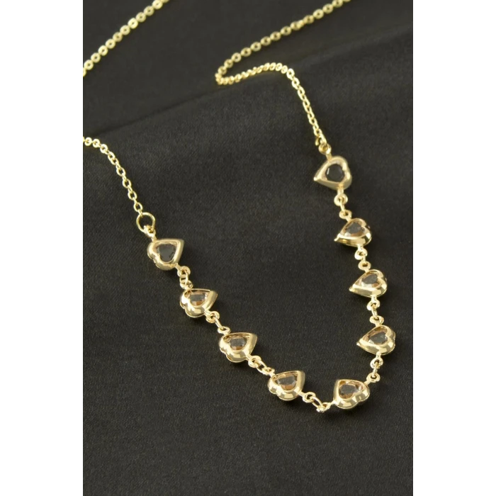 ieg™ Kalp Kristal Taşlı Kolye