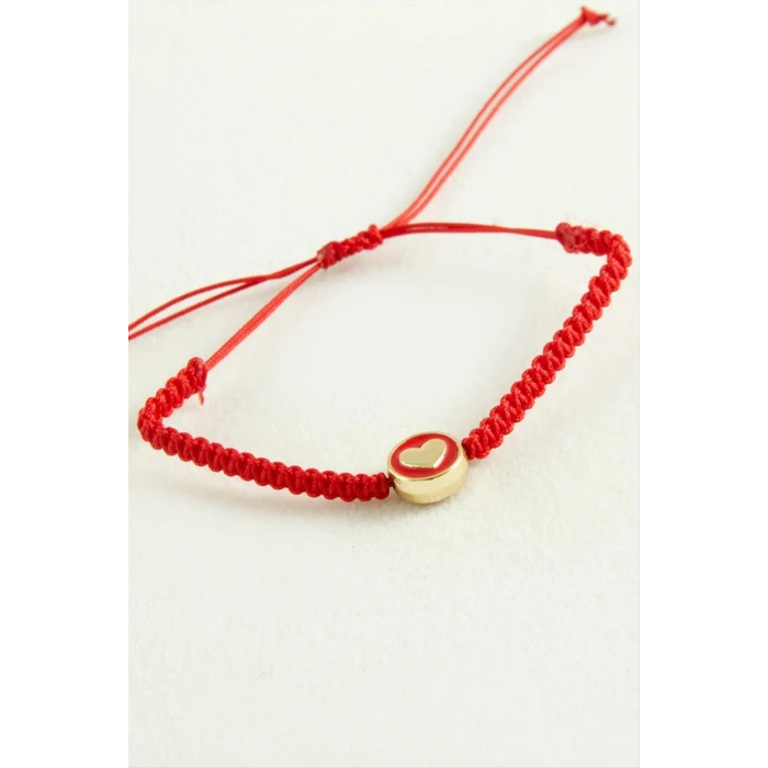 ieg™ Kalp Makrome İp Bileklik