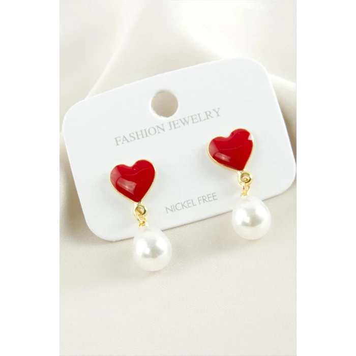 ieg™ Kalp Mineli İnci Küpe