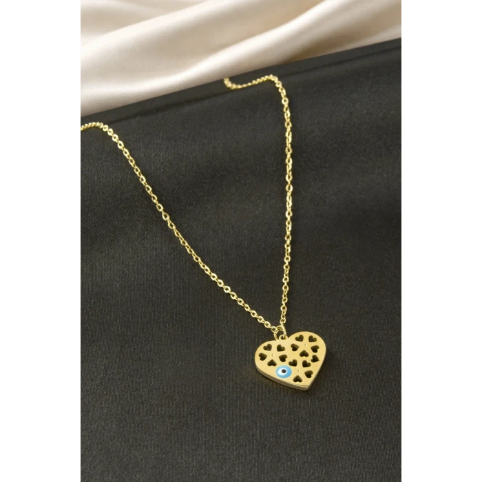 ieg™ Kalp Nazar Çelik Kolye