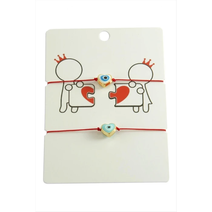 ieg™ Kalp Nazar İp Bileklik 2 Adet