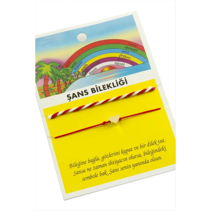 ieg™ Kalp Şans İp Bileklik