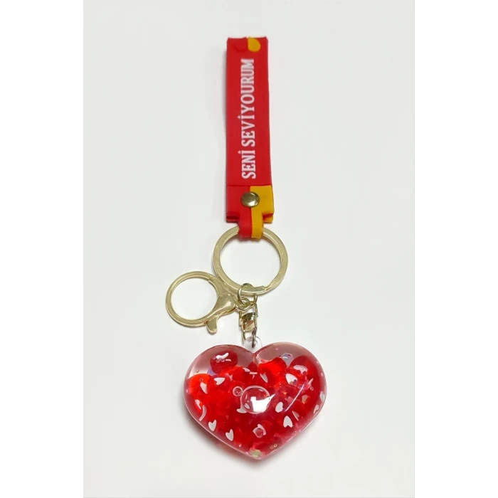 ieg™ Kalp Seni Seviyorum Yazılı Silikon Anahtarlık