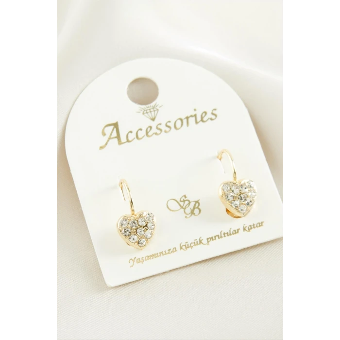 ieg™ Kalp Taşlı Küpe