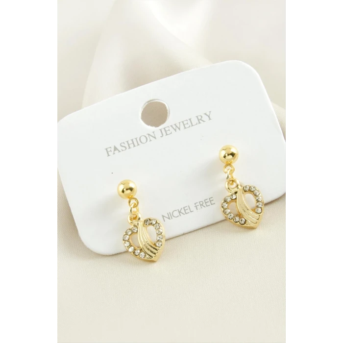 ieg™ Kalp Taşlı Küpe