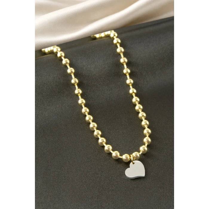 ieg™ Kalp Top Zincir Çelik Kolye