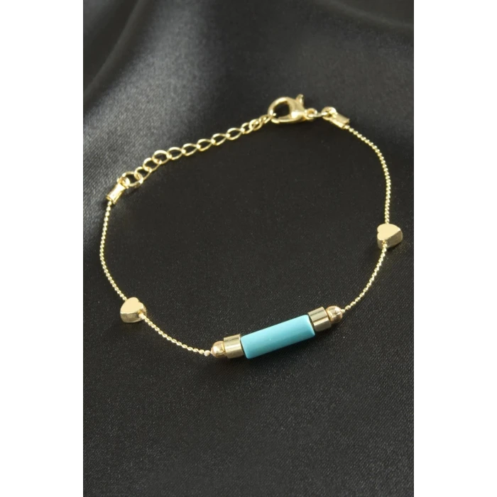 ieg™ Kalp Turkuaz Taşlı Bileklik