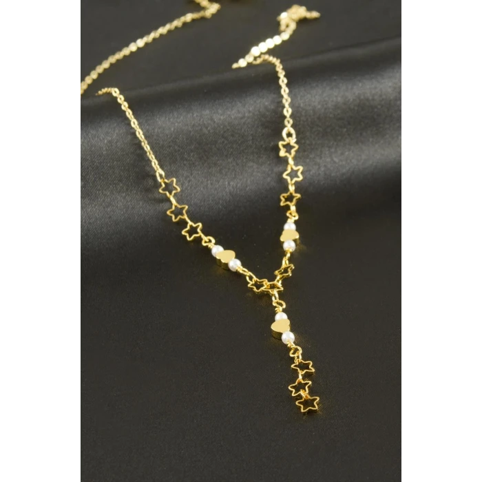 ieg™ Kalp Yıldız İnci Y Kolye