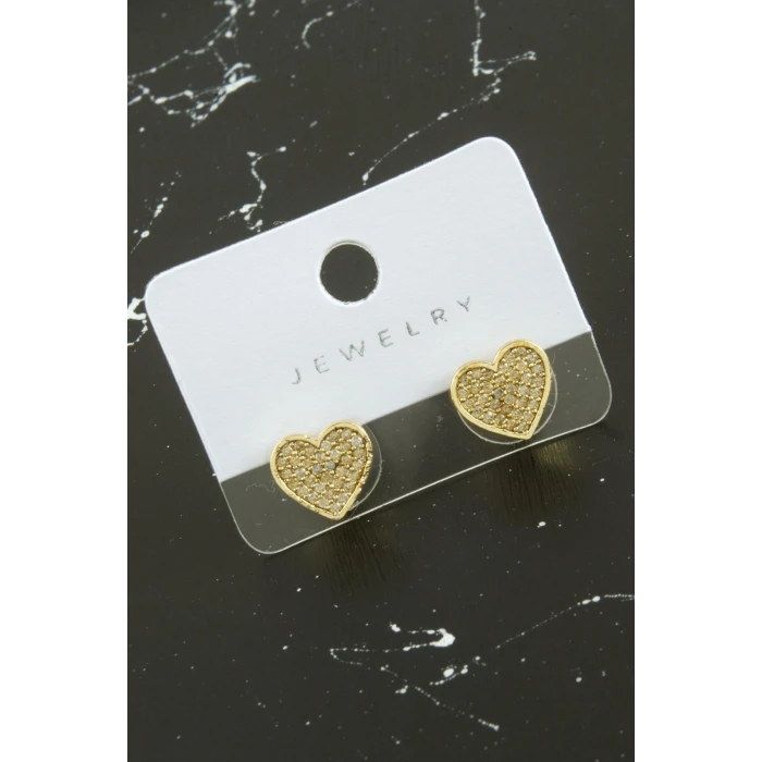 ieg™ Kalp Zirkon Taşlı Küpe