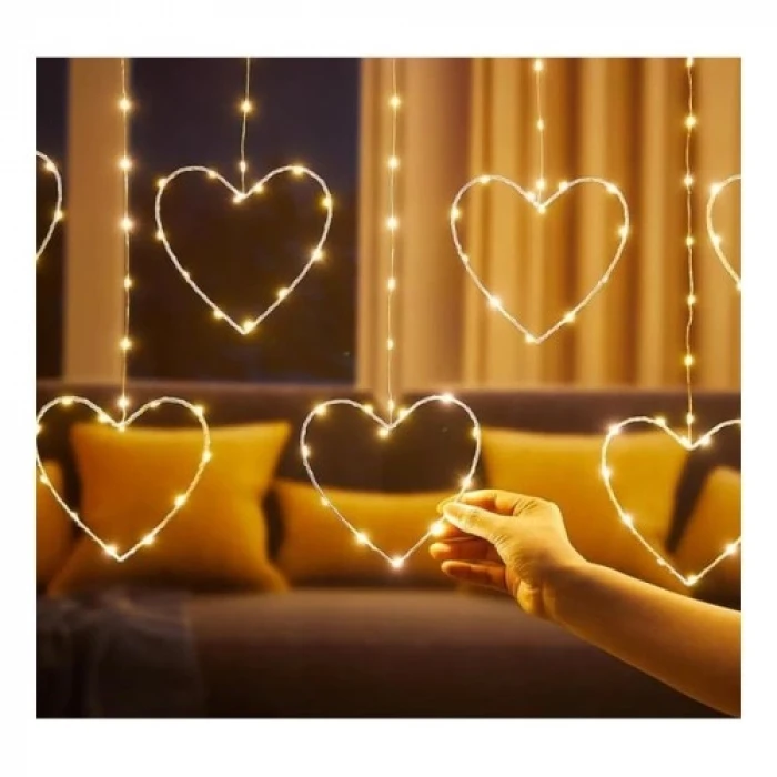 ieg™ Kalpli Perde LED Işıklar, Sevgililer Günü Romantik LED Aydınlatma