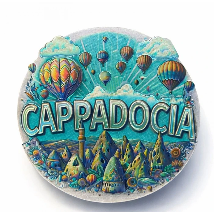 ieg™ Kapadokya Temalı Silikon Buzdolabı Magneti Model 6