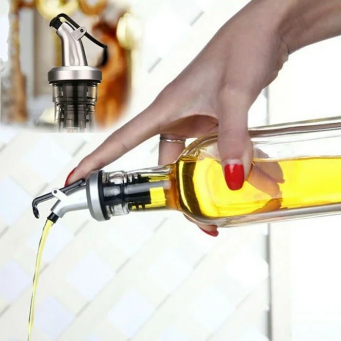 ieg™ Kapaklı Şişe Ucu Servis Aparatı Damlalık Yağdanlık Tıpa