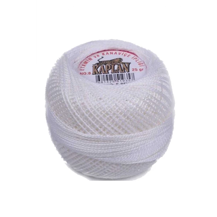 İEG Kaplan Etamin Ve Kanaviçe İpi 8 No Kod/Renk: K.BEYAZ -