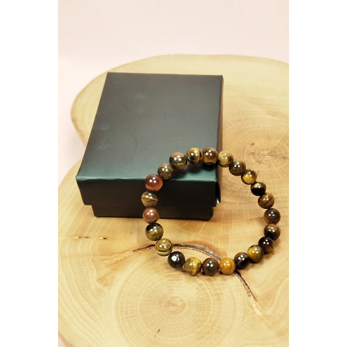 ieg™ Kaplan Gözü Doğal Taş Bileklik Kutulu