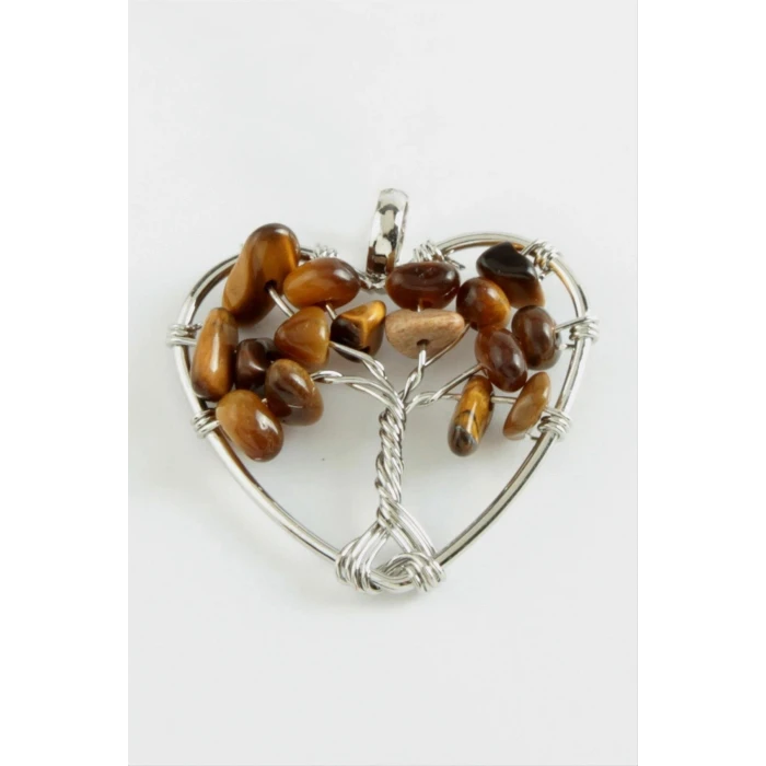 ieg™ Kaplangözü Kalp Doğaltaş Kolye Ucu