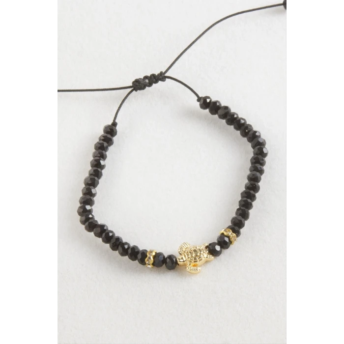 ieg™ Kaplumbağa Kristal Makrome İp Bileklik