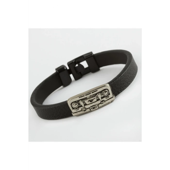 ieg™ Kare Kaliteli Suni Deri Bileklik