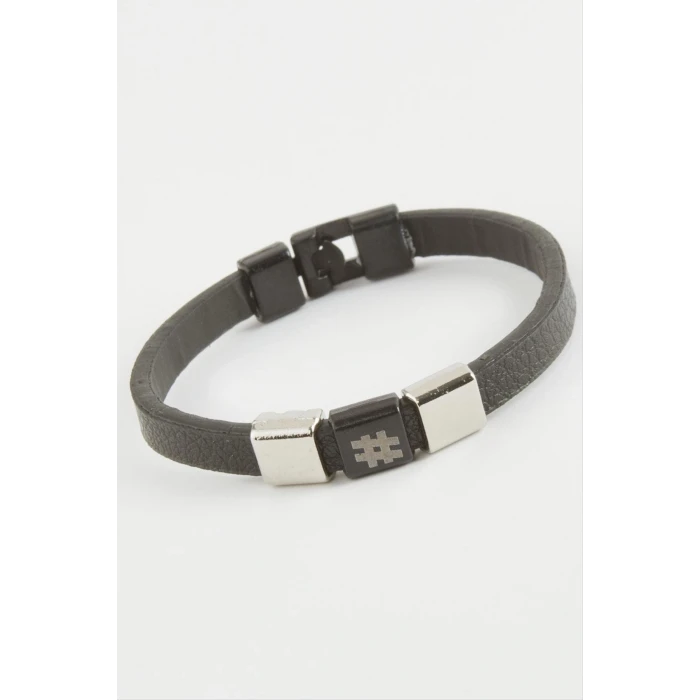 ieg™ Kare Kaliteli Suni Deri Bileklik