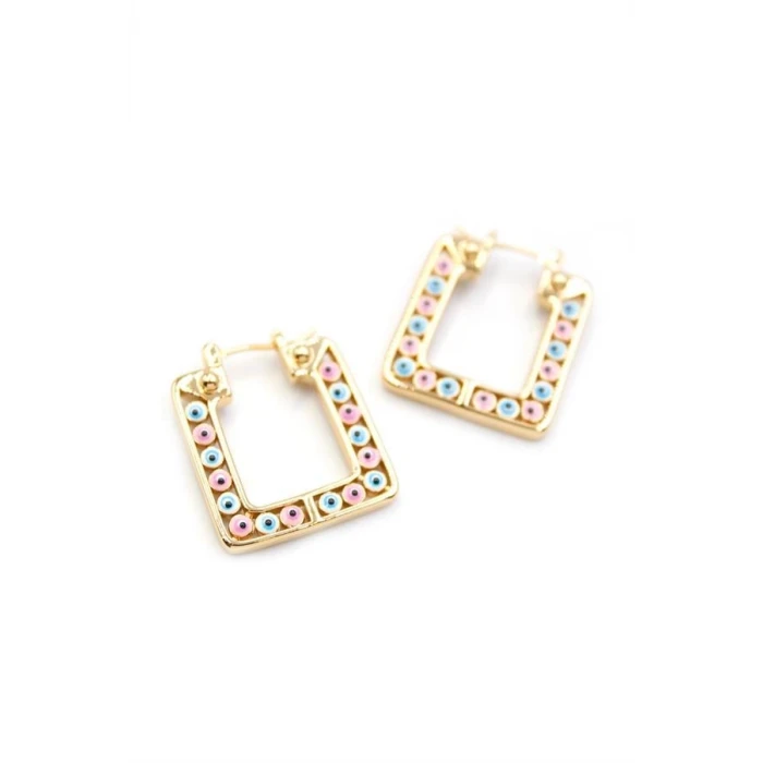 ieg™ Kare Nazar Küpe - Altın