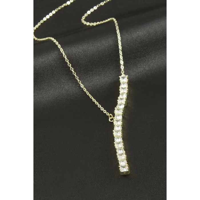 ieg™ Kare Zirkon Taşlı Lüks Çelik Kolye