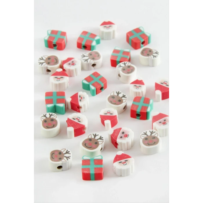 ieg™ Karışık Yılbaşı Fimo Boncuk 100 Adet