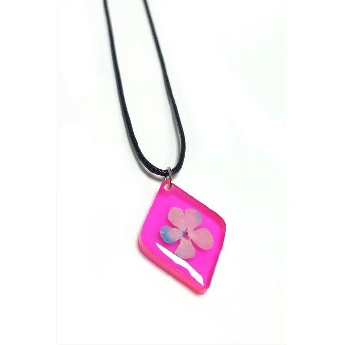 ieg™ Kartopu Çiçeği Baklava Dilimli Epoksi Kolye