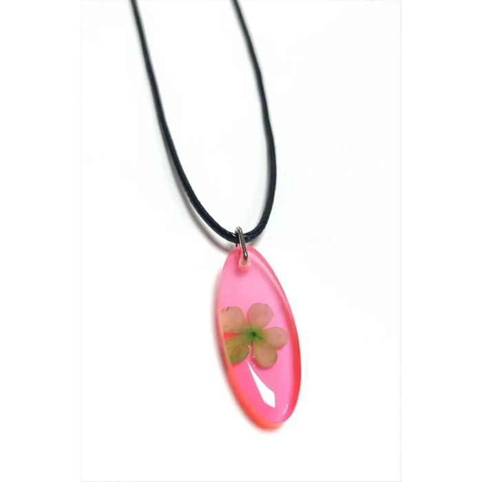 ieg™ Kartopu Çiçeği Oval Epoksi Kolye