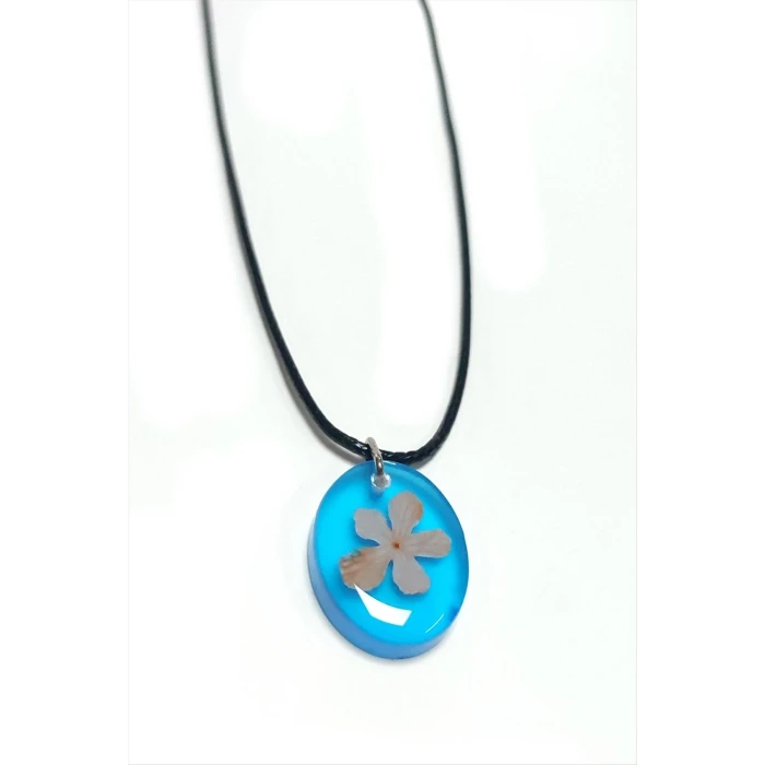 ieg™ Kartopu Çiçeği Oval Epoksi Kolye