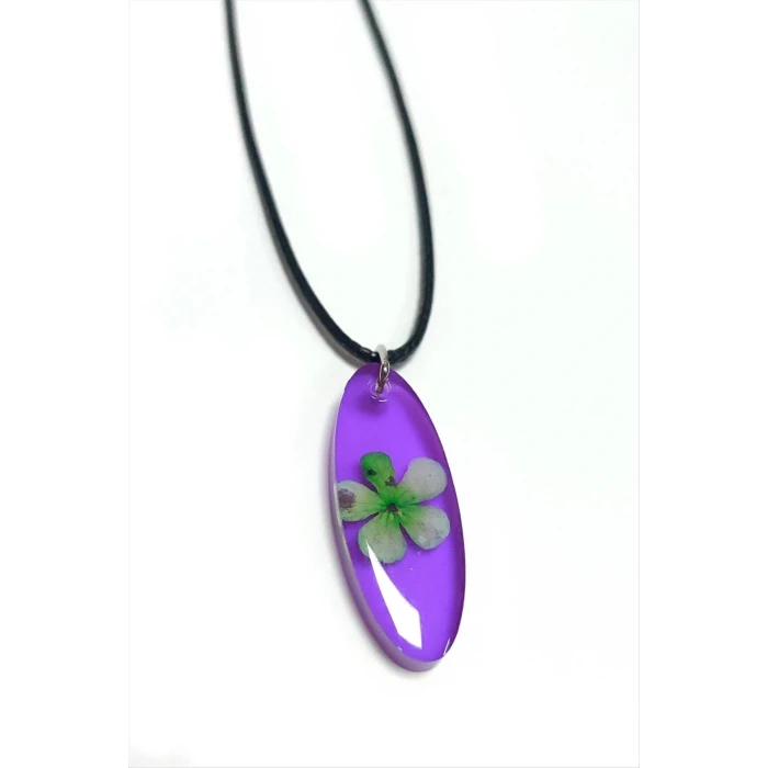 ieg™ Kartopu Çiçeği Oval Epoksi Kolye