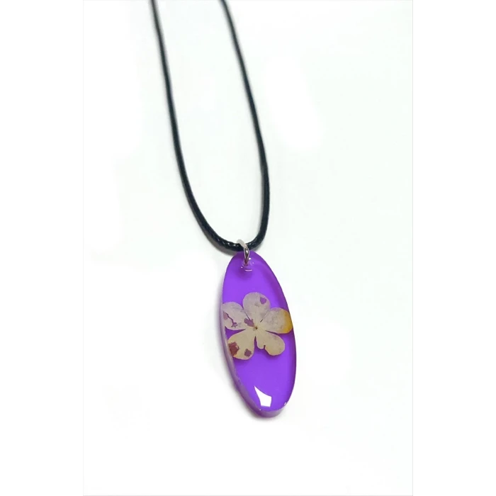 ieg™ Kartopu Çiçeği Oval Epoksi Kolye