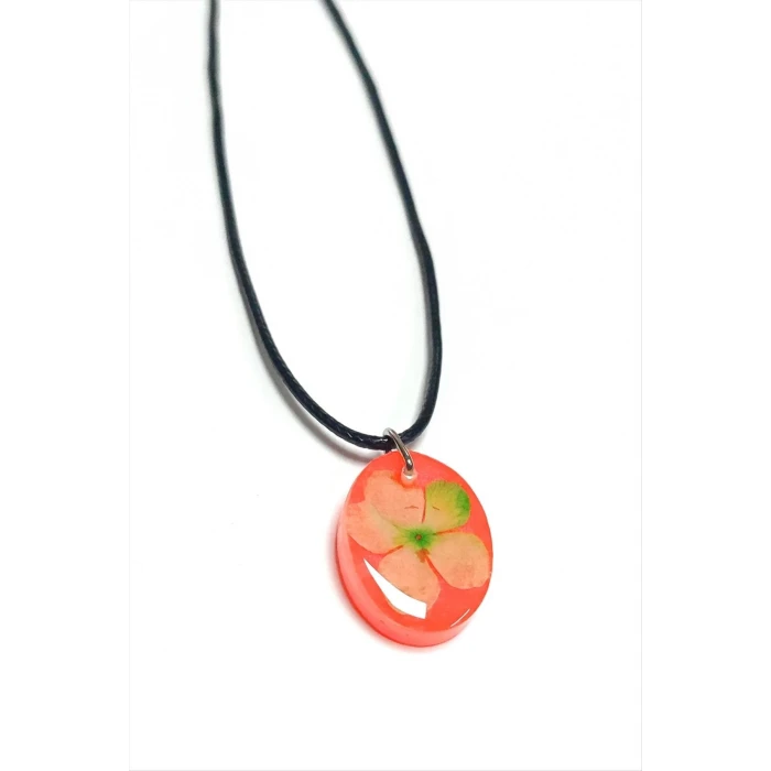 ieg™ Kartopu Çiçeği Oval Epoksi Kolye