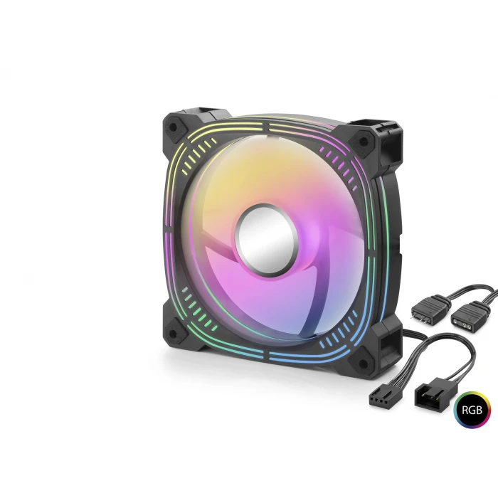 ieg ™ Kasa Fanı 3. Nesil Argb 12 Cm - Siyah Nd2656