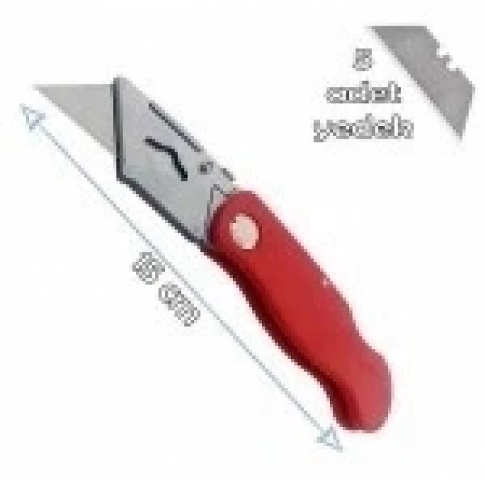 ieg™ Katlanabilir Halıfleks Maket Bıçağı Üçgen Uçlu Falçata