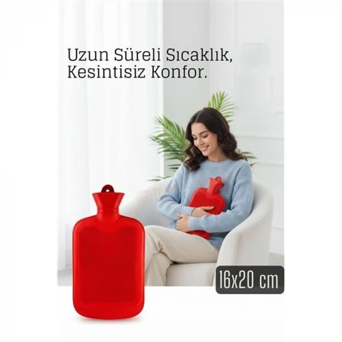 ieg™ Kauçuk Sıcak Su Torbası –16x20 Cm Termofor | Termal Torba